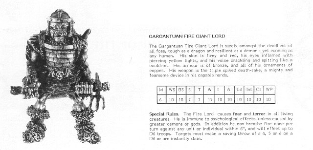 CM2 Gargantuan Fire Giant Lord - Compendium 3