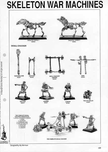 MD8 Skeleton War Machines - 1991 Catalogue